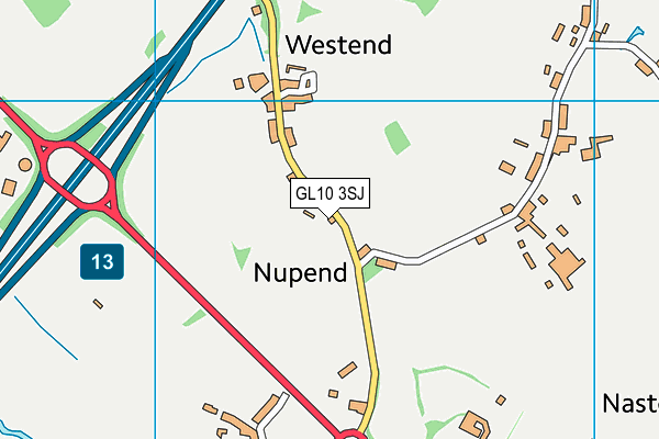GL10 3SJ map - OS VectorMap District (Ordnance Survey)