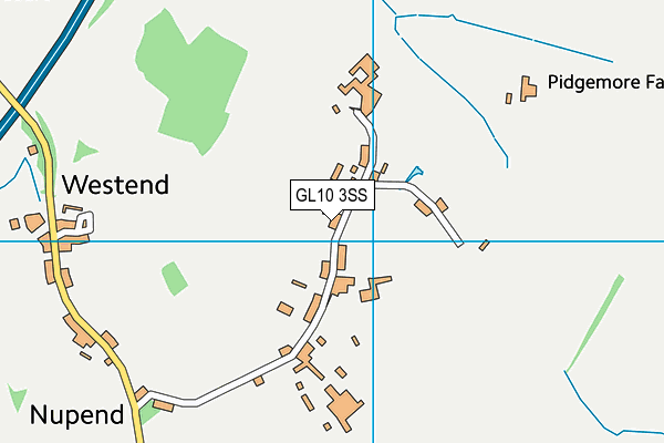 GL10 3SS map - OS VectorMap District (Ordnance Survey)