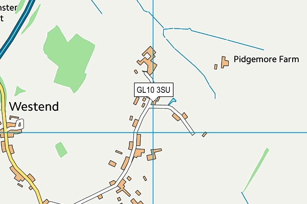 GL10 3SU map - OS VectorMap District (Ordnance Survey)