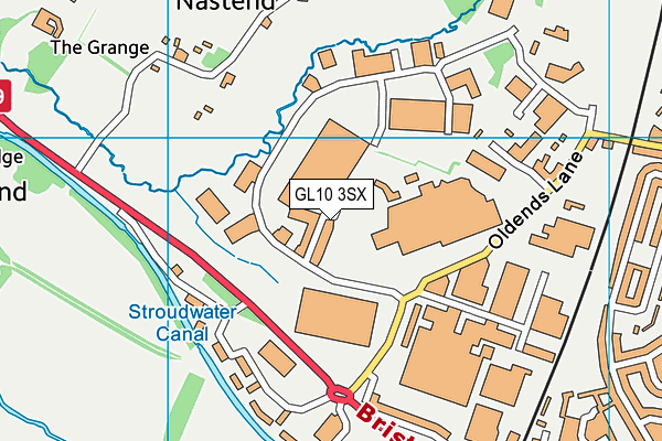 GL10 3SX map - OS VectorMap District (Ordnance Survey)