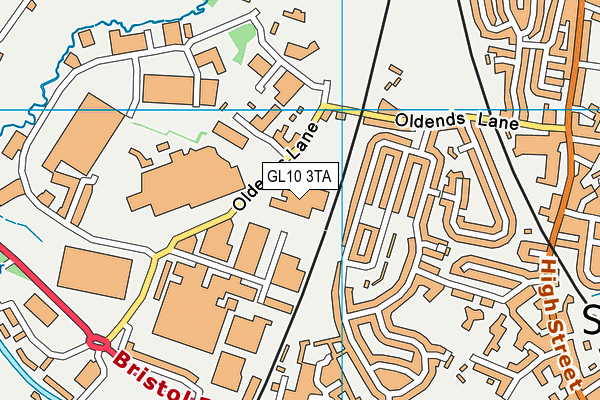 GL10 3TA map - OS VectorMap District (Ordnance Survey)