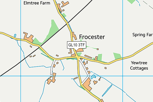 GL10 3TF map - OS VectorMap District (Ordnance Survey)