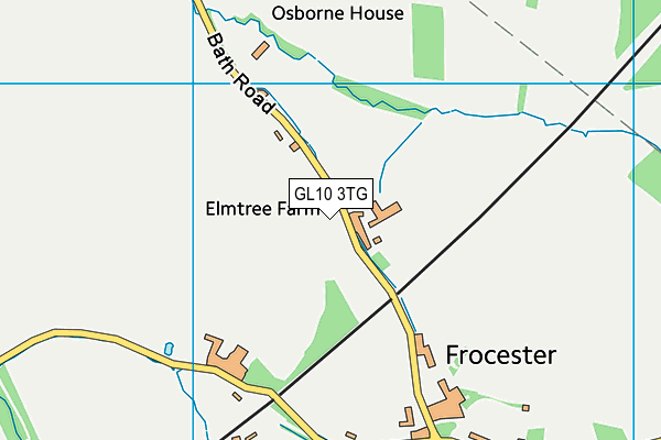 GL10 3TG map - OS VectorMap District (Ordnance Survey)