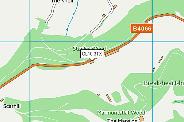 GL10 3TX map - OS VectorMap District (Ordnance Survey)