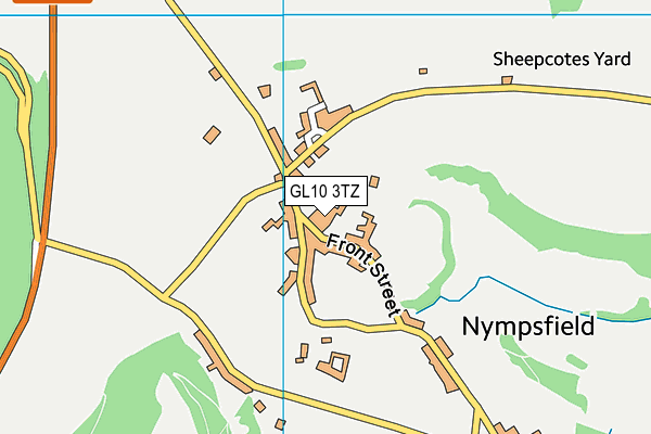 GL10 3TZ map - OS VectorMap District (Ordnance Survey)