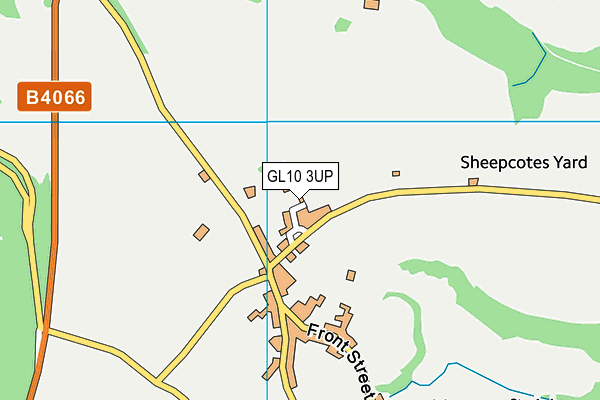 GL10 3UP map - OS VectorMap District (Ordnance Survey)