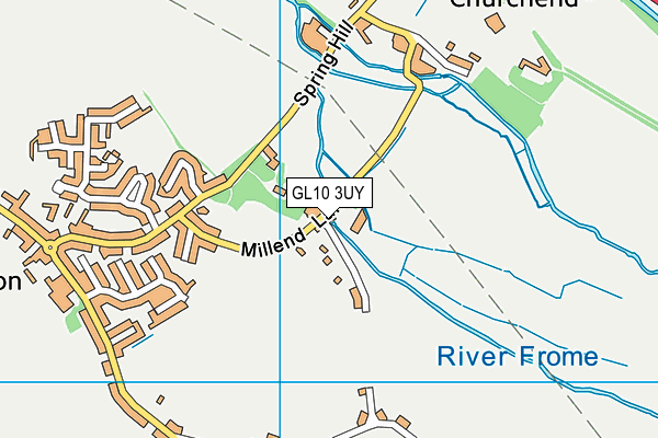 GL10 3UY map - OS VectorMap District (Ordnance Survey)