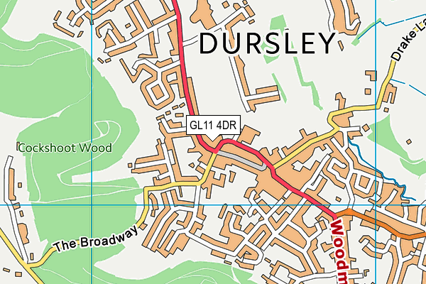 Map of COURTYARD CLINIC (DURSLEY) LTD at district scale