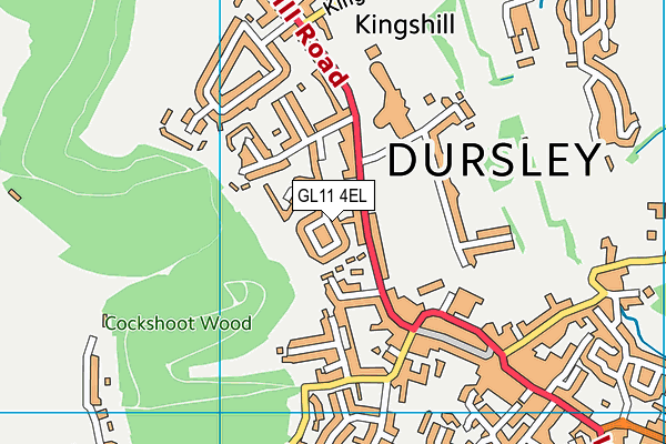 GL11 4EL map - OS VectorMap District (Ordnance Survey)