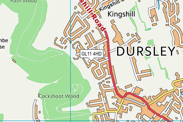 GL11 4HD map - OS VectorMap District (Ordnance Survey)