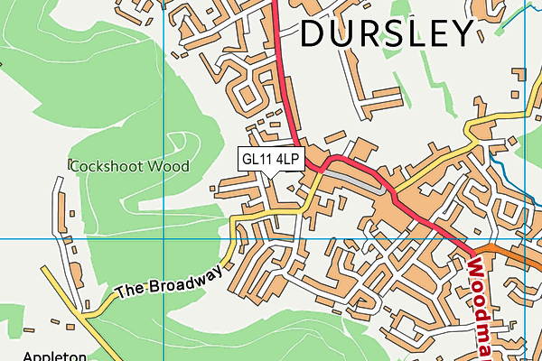 GL11 4LP map - OS VectorMap District (Ordnance Survey)