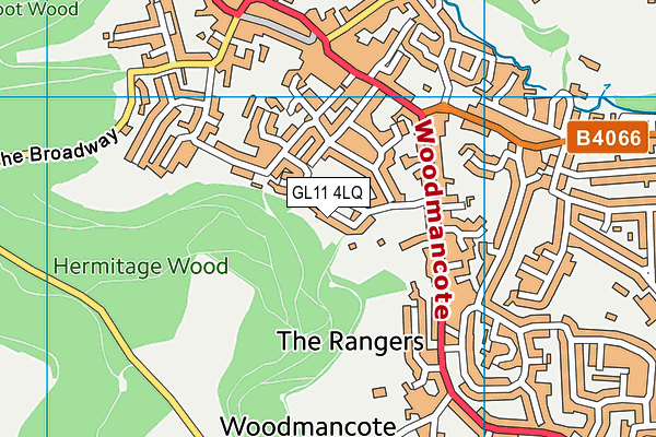 GL11 4LQ map - OS VectorMap District (Ordnance Survey)