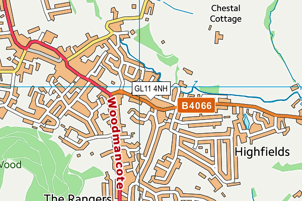 GL11 4NH map - OS VectorMap District (Ordnance Survey)