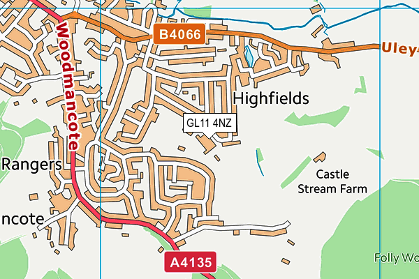 Dursley Church of England Primary Academy map (GL11 4NZ) - OS VectorMap District (Ordnance Survey)