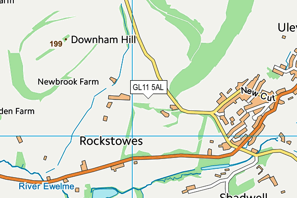 GL11 5AL map - OS VectorMap District (Ordnance Survey)