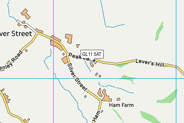 GL11 5AT map - OS VectorMap District (Ordnance Survey)