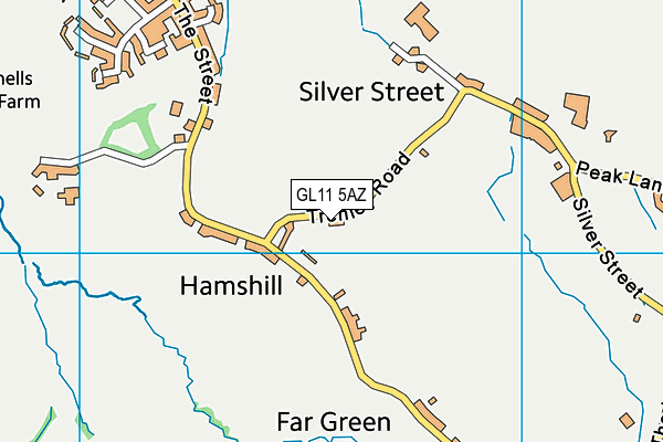 GL11 5AZ map - OS VectorMap District (Ordnance Survey)