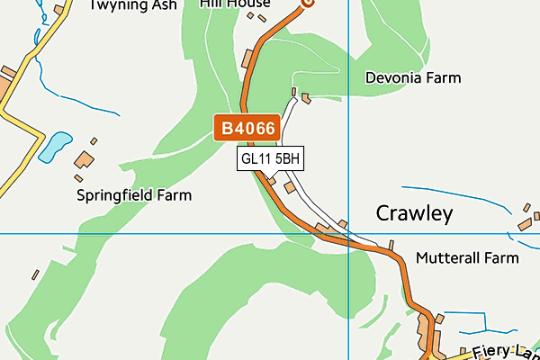 GL11 5BH map - OS VectorMap District (Ordnance Survey)