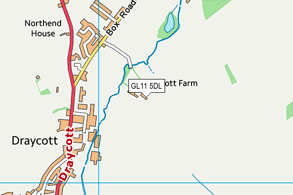 GL11 5DL map - OS VectorMap District (Ordnance Survey)