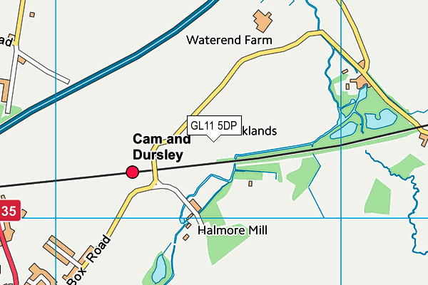 GL11 5DP map - OS VectorMap District (Ordnance Survey)