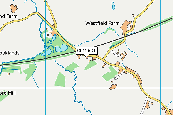 GL11 5DT map - OS VectorMap District (Ordnance Survey)