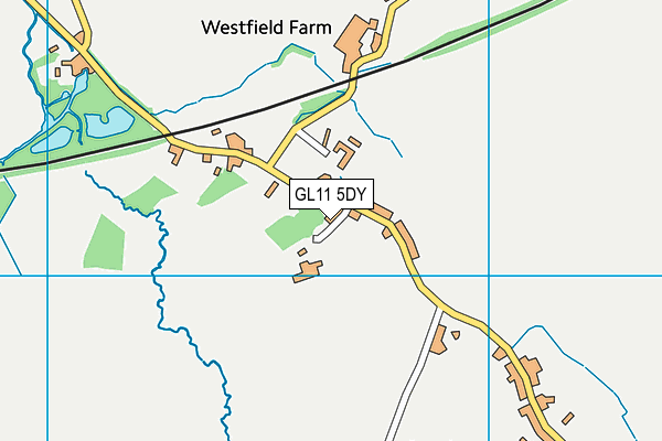 GL11 5DY map - OS VectorMap District (Ordnance Survey)