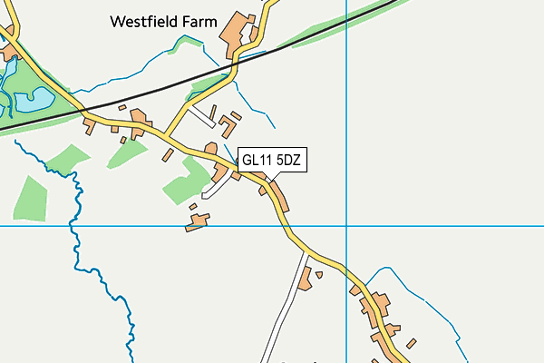 GL11 5DZ map - OS VectorMap District (Ordnance Survey)