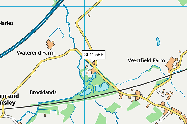 GL11 5ES map - OS VectorMap District (Ordnance Survey)