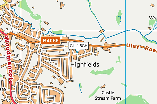 GL11 5GH map - OS VectorMap District (Ordnance Survey)