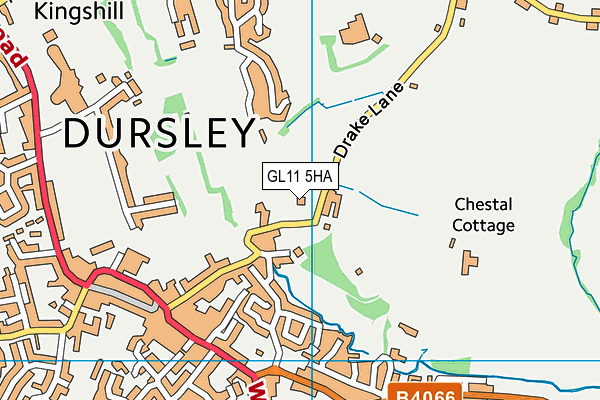 GL11 5HA map - OS VectorMap District (Ordnance Survey)