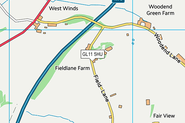 GL11 5HU map - OS VectorMap District (Ordnance Survey)