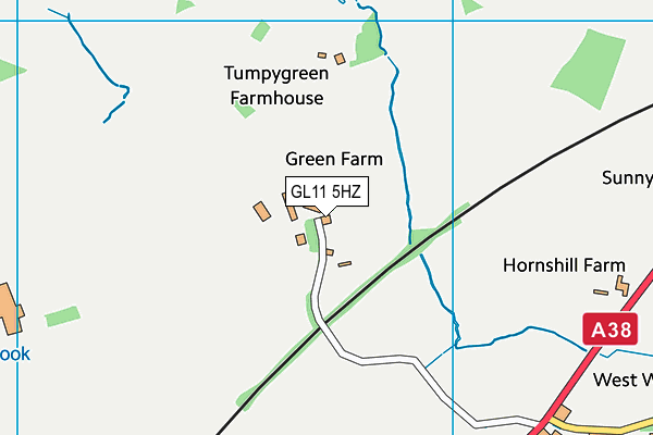 GL11 5HZ map - OS VectorMap District (Ordnance Survey)