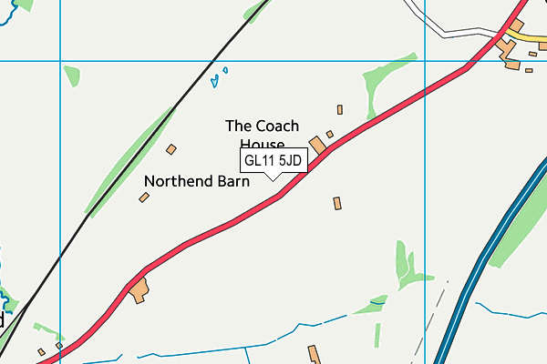 GL11 5JD map - OS VectorMap District (Ordnance Survey)