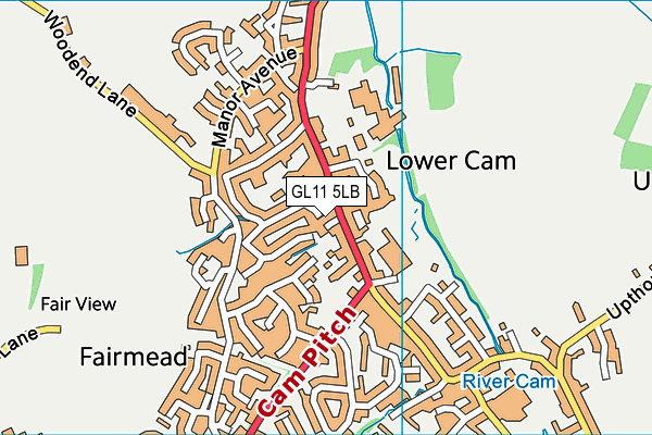 GL11 5LB map - OS VectorMap District (Ordnance Survey)