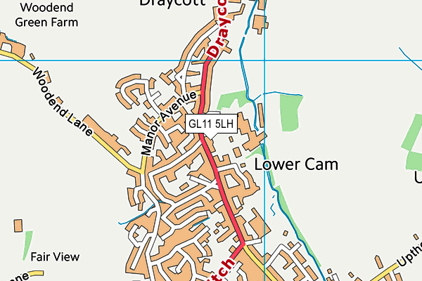 GL11 5LH map - OS VectorMap District (Ordnance Survey)