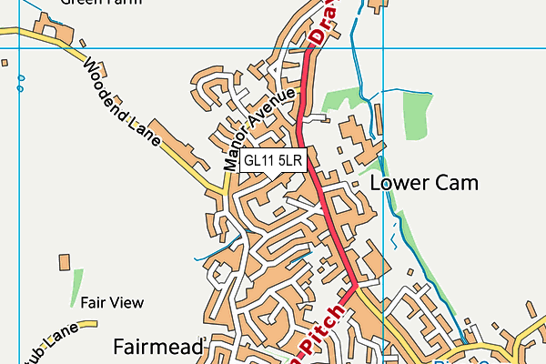 GL11 5LR map - OS VectorMap District (Ordnance Survey)