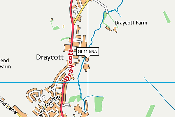 GL11 5NA map - OS VectorMap District (Ordnance Survey)