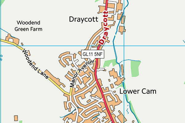 GL11 5NF map - OS VectorMap District (Ordnance Survey)