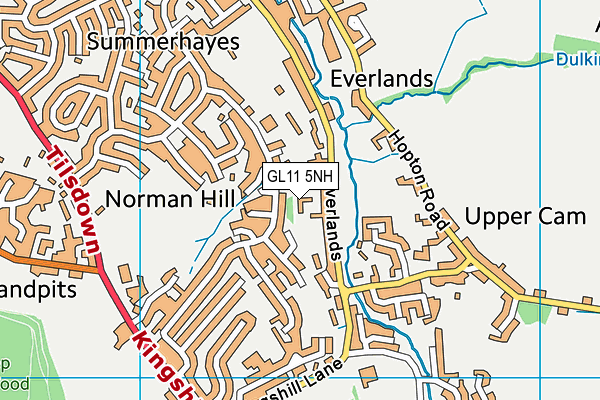 GL11 5NH map - OS VectorMap District (Ordnance Survey)