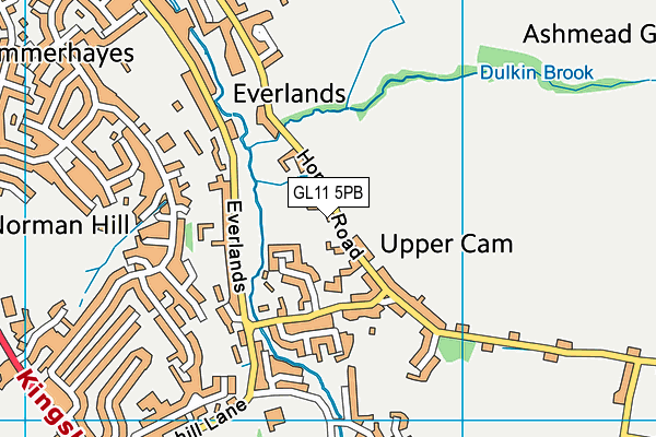 GL11 5PB map - OS VectorMap District (Ordnance Survey)