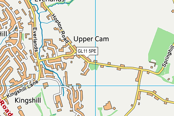 GL11 5PE map - OS VectorMap District (Ordnance Survey)