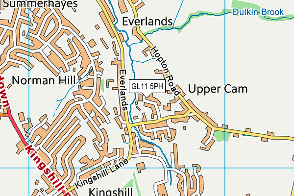 GL11 5PH map - OS VectorMap District (Ordnance Survey)