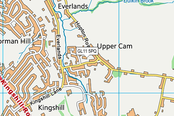 GL11 5PQ map - OS VectorMap District (Ordnance Survey)