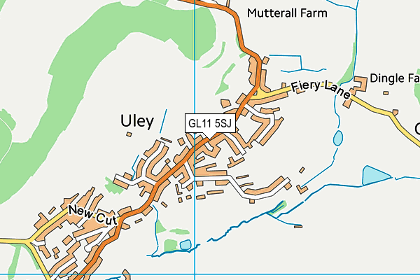 GL11 5SJ map - OS VectorMap District (Ordnance Survey)