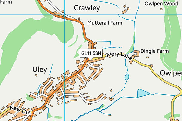 GL11 5SN map - OS VectorMap District (Ordnance Survey)