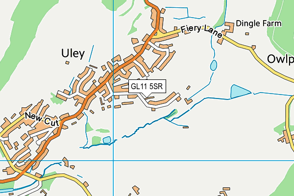 GL11 5SR map - OS VectorMap District (Ordnance Survey)