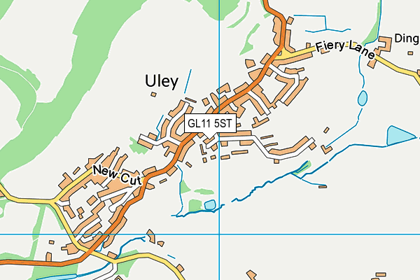 GL11 5ST map - OS VectorMap District (Ordnance Survey)