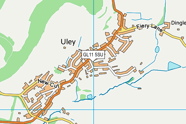 GL11 5SU map - OS VectorMap District (Ordnance Survey)