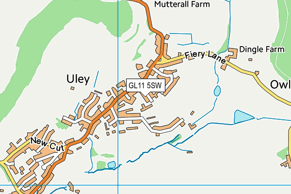 GL11 5SW map - OS VectorMap District (Ordnance Survey)