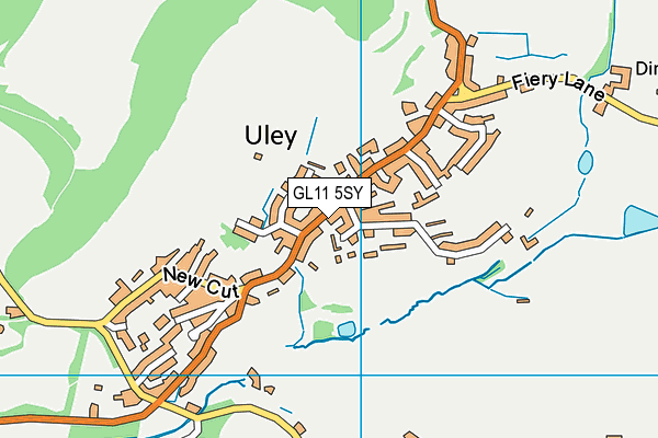 GL11 5SY map - OS VectorMap District (Ordnance Survey)